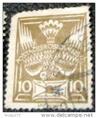 Czechoslovakia 1920 Dove And Envelope 10h - Used - Nuovi