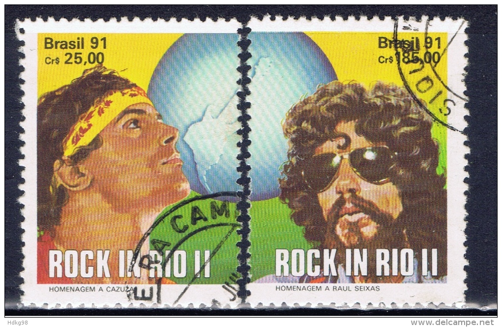 BR+ Brasilien 1991 Mi 2396-97 Rock-Festival - Used Stamps