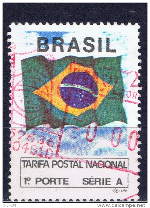 BR+ Brasilien 1991 Mi 2401 2419 Karneval Sambaschule, Nationalflagge - Gebraucht