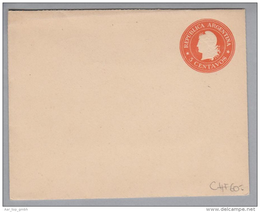 Argentinien 1900 Ganzsache 5 Cent Bildzudr.Feliz Ano N. - Postal Stationery