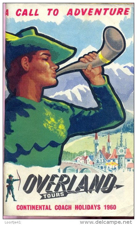 Brochure Toerisme Tourisme - Overland Tours - Coach Holidays 1960 - Dépliants Touristiques