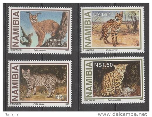 Namibia 1997 - Gatti Selvatici Wildcats MNH ** - Chats Domestiques