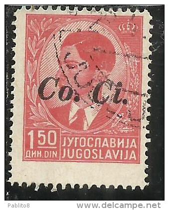 OCCUPAZIONI ITALIANA ITALY ITALIA LUBIANA 1941 Co. Ci. 1,50 D USATO USED OBLITERE´ - Lubiana