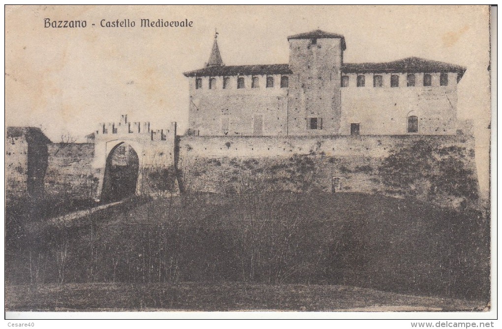 BAZZANO (bologna) - Castello Medioevale, Viagg. 1912 - LUG-06-04 - Autres & Non Classés