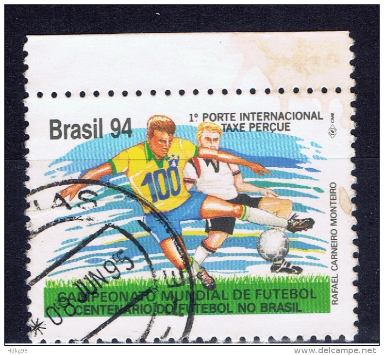 BR+ Brasilien 1994 Mi 2582 2588 K. F. P. Von Martius, Fußball - Usados