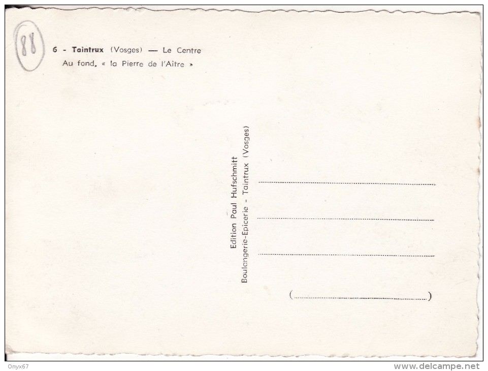 TAINTRUX (Vosges) Le Centre Au Fond La Pierre De L´Aître - Carte GRAND FORMAT - VOIR 2 SCANS - - Autres & Non Classés