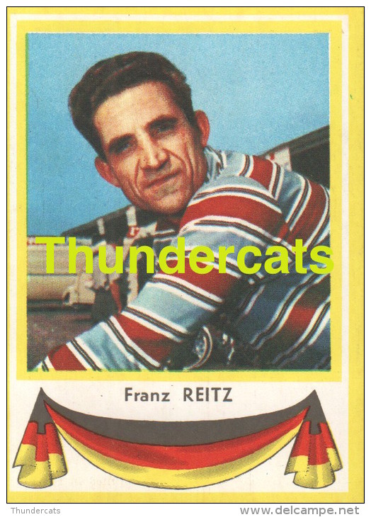 125 FRANZ REITZ GERMANY DEUTSCHLAND  ** VINTAGE TRADING CARD CYCLING ANCIENNE CHROMO CYCLISME WIELRENNEN COUREUR - Cyclisme