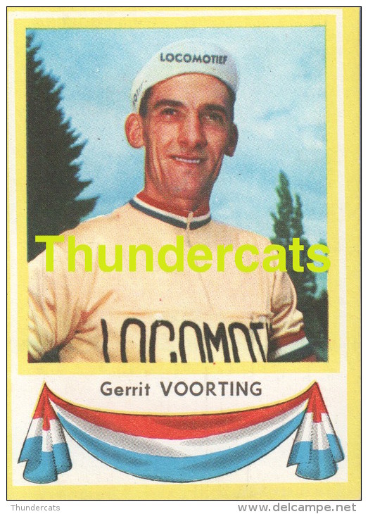 115 GERRIT VOORTING PAYS BAS NEDERLAND ** VINTAGE TRADING CARD CYCLING ANCIENNE CHROMO CYCLISME WIELRENNEN COUREUR - Cyclisme