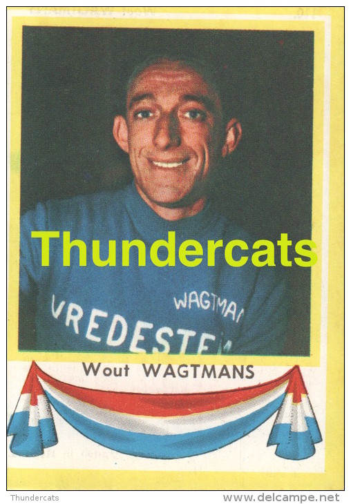 110 WOUT WAGTMANS PAYS BAS NEDERLAND ** VINTAGE TRADING CARD CYCLING ANCIENNE CHROMO CYCLISME WIELRENNEN COUREUR - Cyclisme