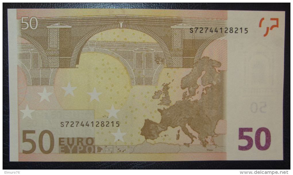 50 EURO J093G4 DRAGHI Serie S72 Italy Italia Perfect UNC - 50 Euro