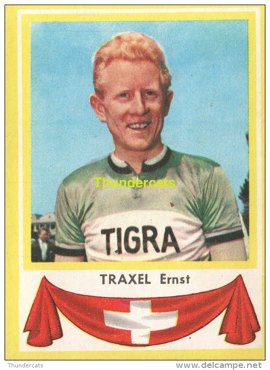 36 TRAXEL ERNST SUISSE SWITZERLAND ** VINTAGE TRADING CARD CYCLING ANCIENNE CHROMO CYCLISME WIELRENNEN COUREUR - Cyclisme