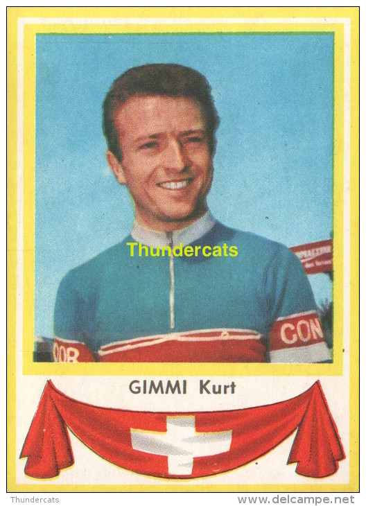 34 GIMMI KURT SUISSE SWITZERLAND ** VINTAGE TRADING CARD CYCLING ANCIENNE CHROMO CYCLISME WIELRENNEN COUREUR - Cyclisme