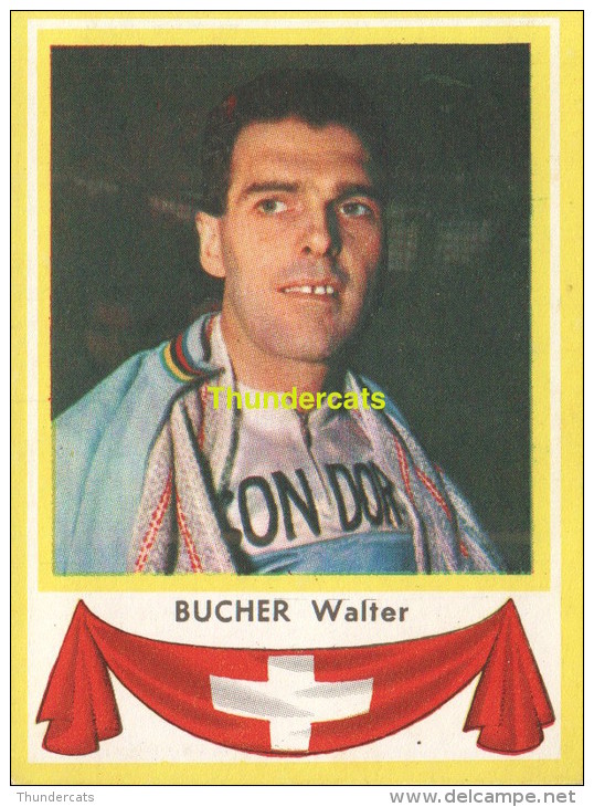 33 BUCHER WALTER SUISSE SWITZERLAND ** VINTAGE TRADING CARD CYCLING ANCIENNE CHROMO CYCLISME WIELRENNEN COUREUR - Cycling