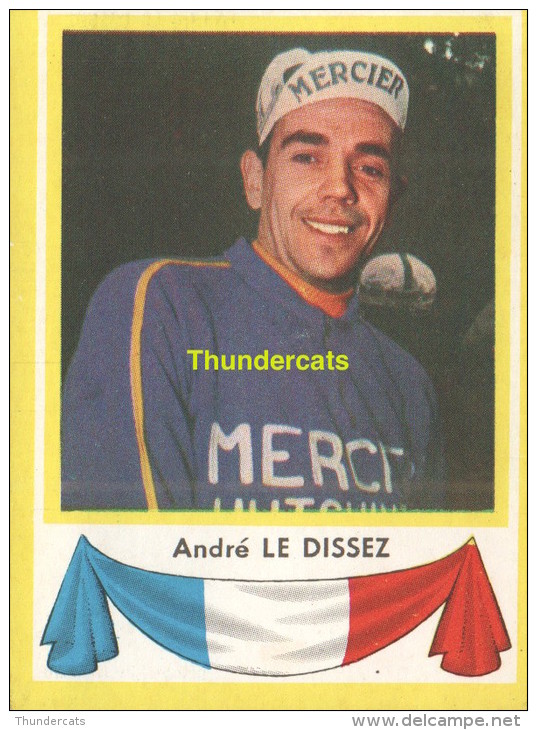 29 ANDRE LE DISSEZ FRANCE  ** VINTAGE TRADING CARD CYCLING ANCIENNE CHROMO CYCLISME WIELRENNEN COUREUR - Cyclisme