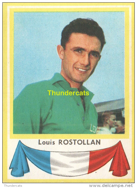 22 LOUIS ROSTOLLAN FRANCE  ** VINTAGE TRADING CARD CYCLING ANCIENNE CHROMO CYCLISME WIELRENNEN COUREUR - Cyclisme