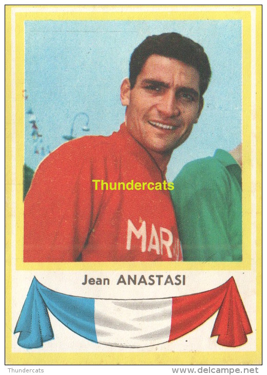 21 JEAN ANASTASI FRANCE  ** VINTAGE TRADING CARD CYCLING ANCIENNE CHROMO CYCLISME WIELRENNEN COUREUR - Cyclisme