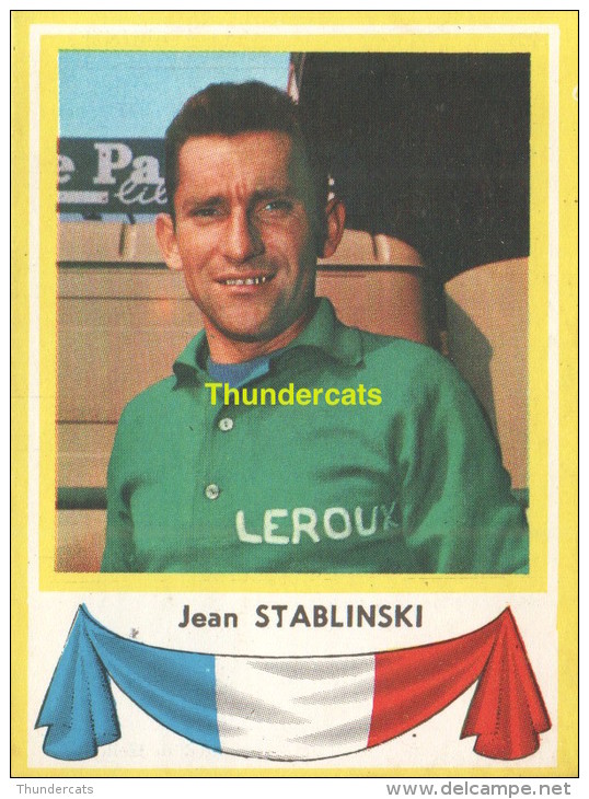 20 JEAN STABLINSKI FRANCE  ** VINTAGE TRADING CARD CYCLING ANCIENNE CHROMO CYCLISME WIELRENNEN COUREUR - Cyclisme