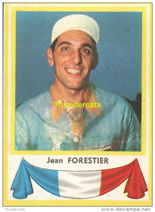 11 JEAN FORESTIER  FRANCE  ** VINTAGE TRADING CARD CYCLING ANCIENNE CHROMO CYCLISME WIELRENNEN COUREUR - Cyclisme