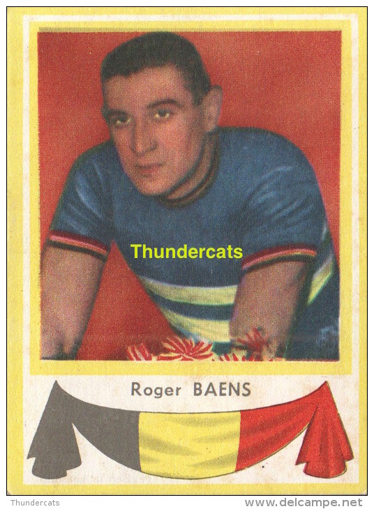 3 ROGER BAENS BELGIE BELGIQUE  ** VINTAGE TRADING CARD CYCLING ANCIENNE CHROMO CYCLISME WIELRENNEN COUREUR - Cyclisme