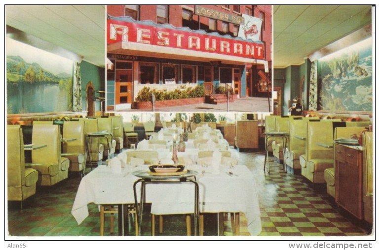 Montpelier Vermont, The Lobster Pot Restaurant, Interior View Seafood, C1950s Vintage Postcard - Montpelier