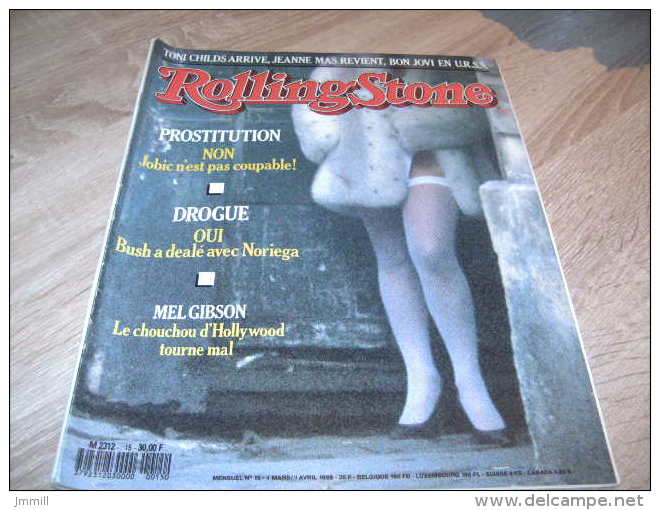 Rolling Stone Magazine : N° 15 1989 Mel Gibson - Sonstige & Ohne Zuordnung