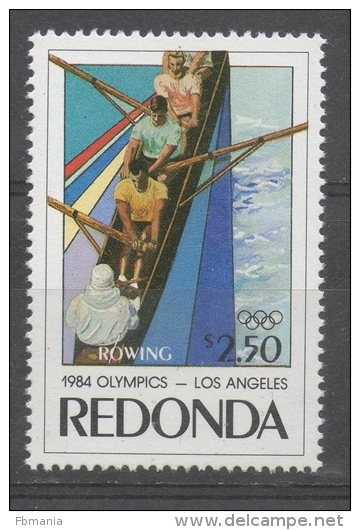 Cinderella Bogus Redonda Giochi Olimpici Los Angeles Canottaggio Rowing MNH ** - Etichette Di Fantasia