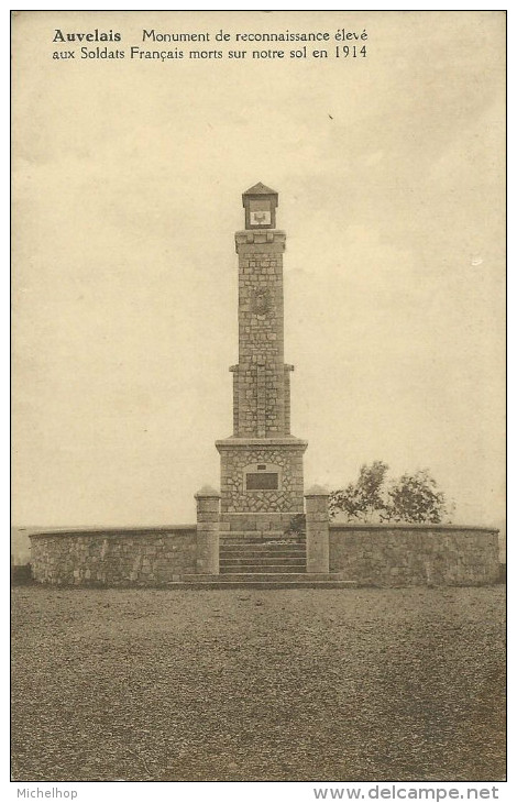 Auvelais - Monument De Reconnaissance élevé Aux Soldats Français Morts Sur Notre Sol En 1914 - Sambreville