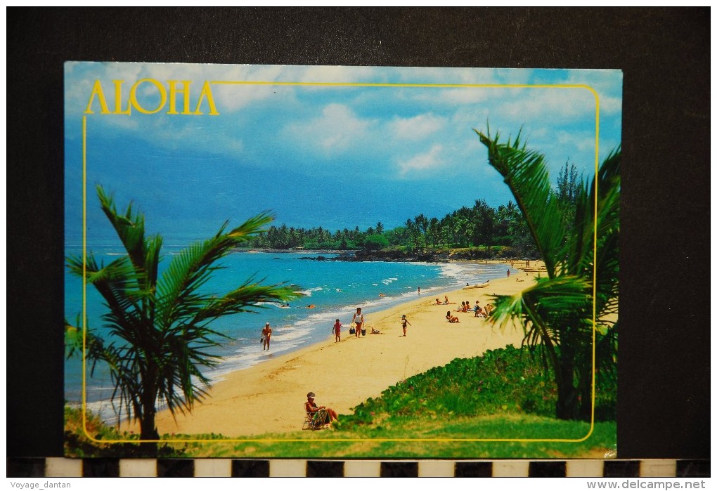 CP, Etats Unis, Hawaii ´s Tropical Blues Frame The Golden Sands Of KAMAOLE Beach On The Sunny Coast Of Kihei MAUI - Honolulu