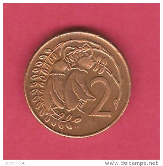 NEW ZEALAND  2 CENT 1971 Serifs On Date (KM # 32) - Neuseeland