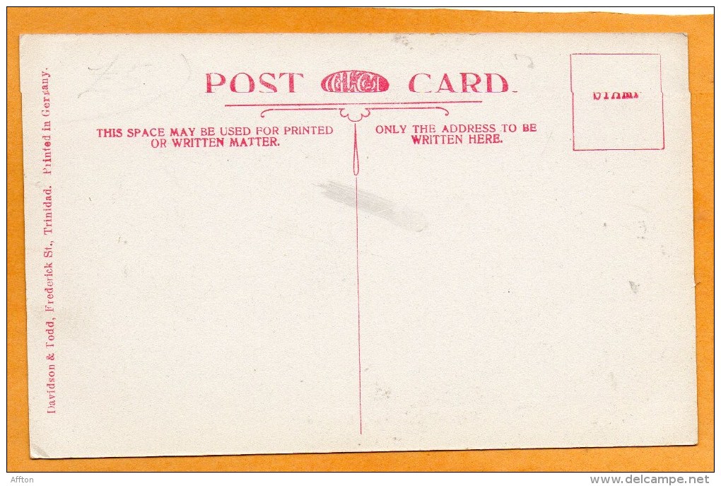 Trinidad BWI 1910 Postcard - Trinidad