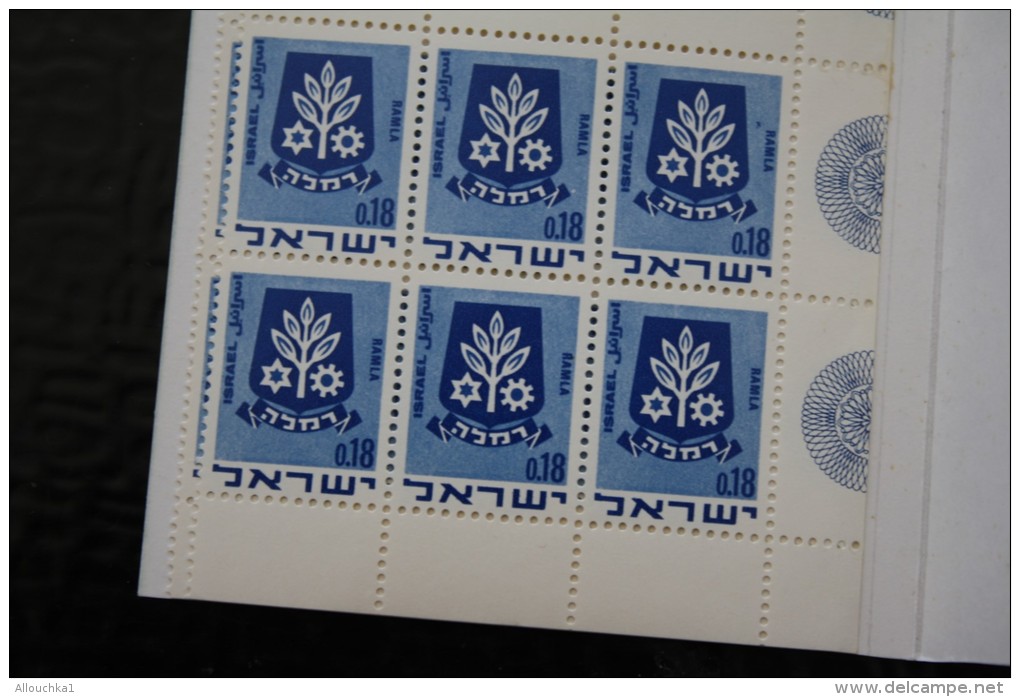 ISRAEL CARNET DE 12 TIMBRES  DOAR  12  BOULIM 12 STAMPS RAMLA RAMALLA NEUF MNH ** - Booklets