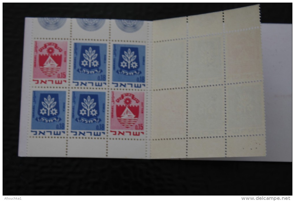 ISRAEL CARNET DE 12 TIMBRES  DOAR  12  BOULIM 12 STAMPS RAMLA RAMALLA ET BAT YAM NEUF MNH ** - Carnets