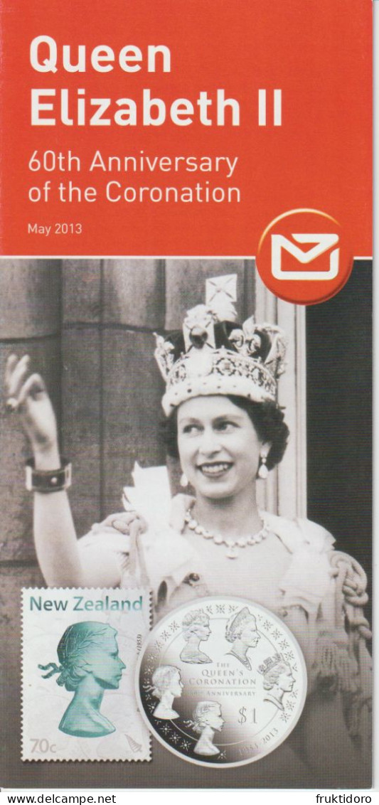 New Zealand Coins 2013 Brochure About Queen Elizabeth's 60th Anniversary Of The Coronation - Currency Sets - Materiaal