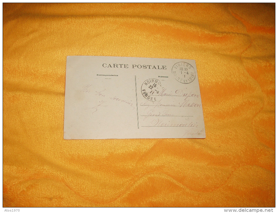 CARTE POSTALE ANCIENNE CIRCULEE DE 1911. / VIHIERS.- L'ARRIVEE - ROUTE DE CHOLET. / CACHETS + TIMBRE - Other & Unclassified