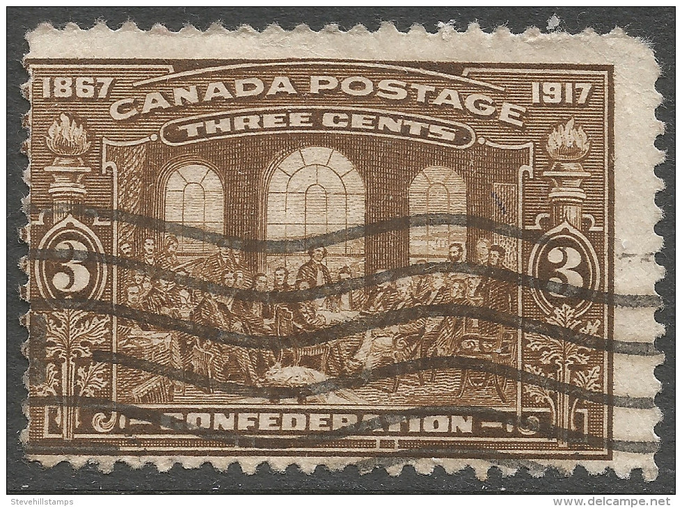 Canada. 1917 50th Anniv. Of Confederation. 3c Used. SG244? - Oblitérés