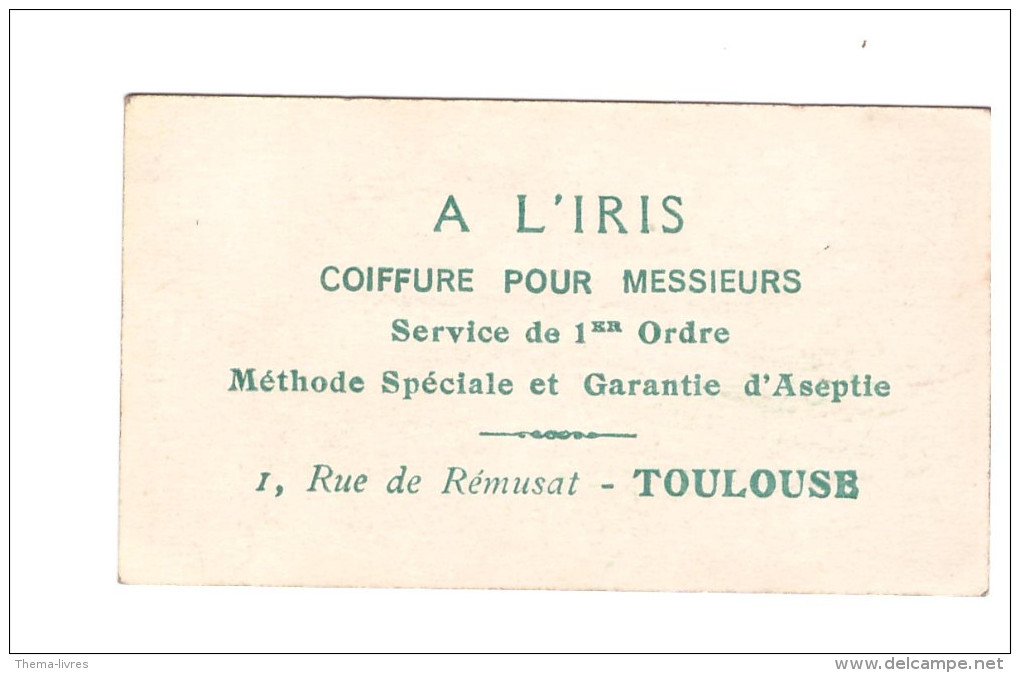 Carte Parfumée MUGUET Offerte Par Le Coiffeur A L'iris (toulouse) (PPP019) - Anciennes (jusque 1960)