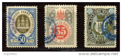 DENMARK LOCAL AALBORG STAMPS 1886/7 - Ortsausgaben