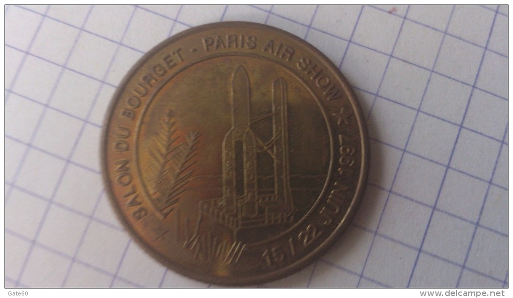 1  Euro  D'arianespace  Salon Du Bourget   15/22 Juin 1997 - Euros Of The Cities