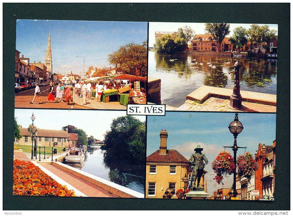 ENGLAND  -  St Ives  Multi View  Used Postcard As Scans - Huntingdonshire