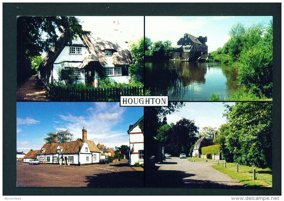 ENGLAND  -  Houghton  Multi View  Used Postcard As Scans - Huntingdonshire