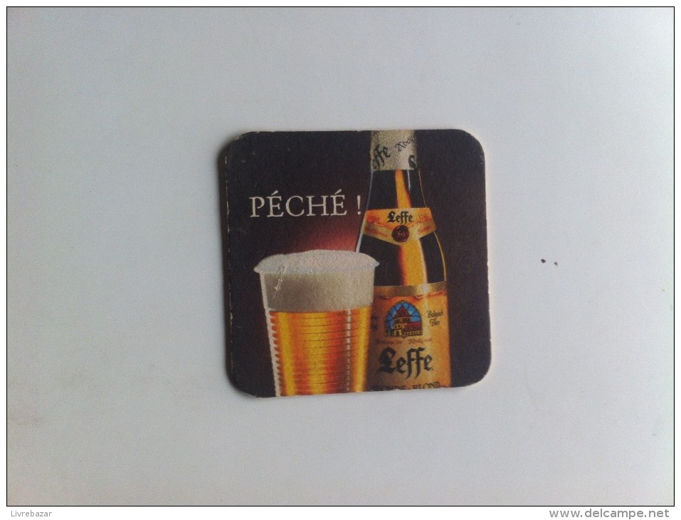 RARE ! Sous Bock PECHE LEFFE - Sous-bocks