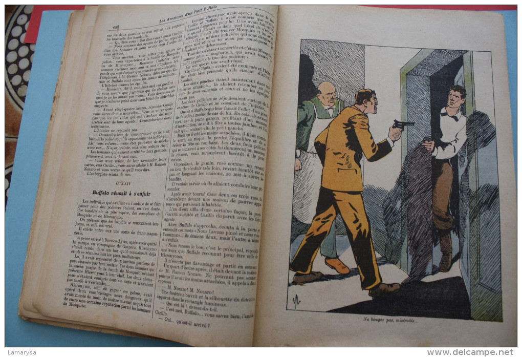 1931 Galopin Arnould Aventures d'un petit Buffalo -N°26 au 50 ( 25 ) Heroiques exploits d'un gamin de Paris Albin Michel