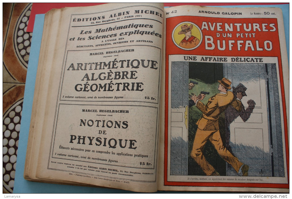 1931 Galopin Arnould Aventures d'un petit Buffalo -N°26 au 50 ( 25 ) Heroiques exploits d'un gamin de Paris Albin Michel