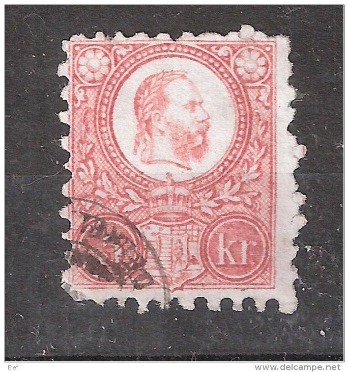 HONGRIE / Ungarn / Hungary 1871, Yvert N° 3 , 5  KR Rose, Obl Dentelé 9 1/2 , TB Cote 35 Euros - Gebraucht