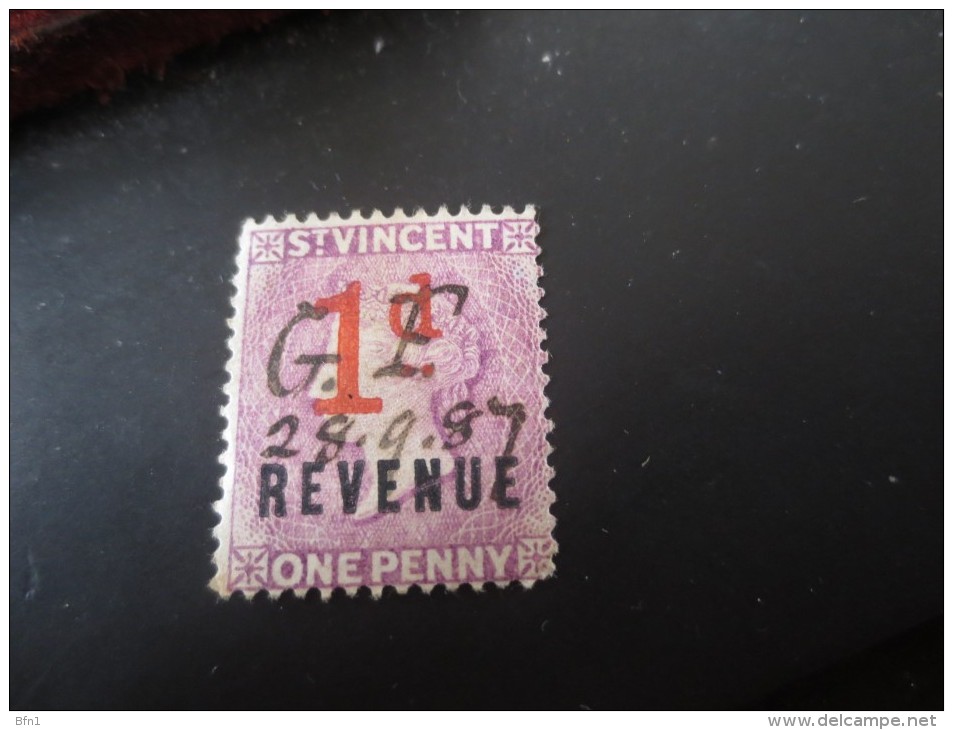 ST VINCENT - 1d REVENUE- GF 28.09.87-- VOIR PHOTOS - Used Stamps