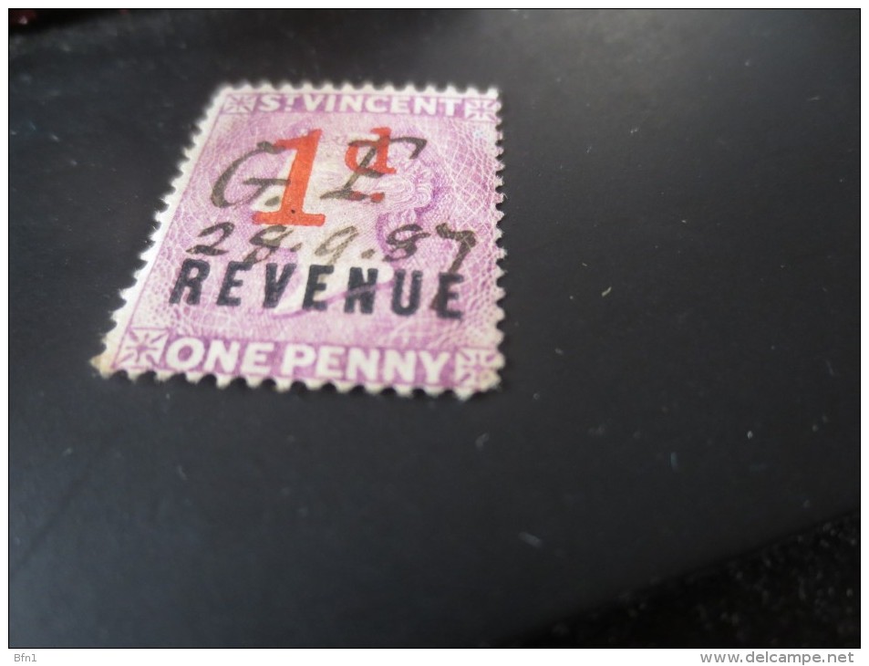 ST VINCENT - 1d REVENUE- GF 28.09.87-- VOIR PHOTOS - Gebraucht