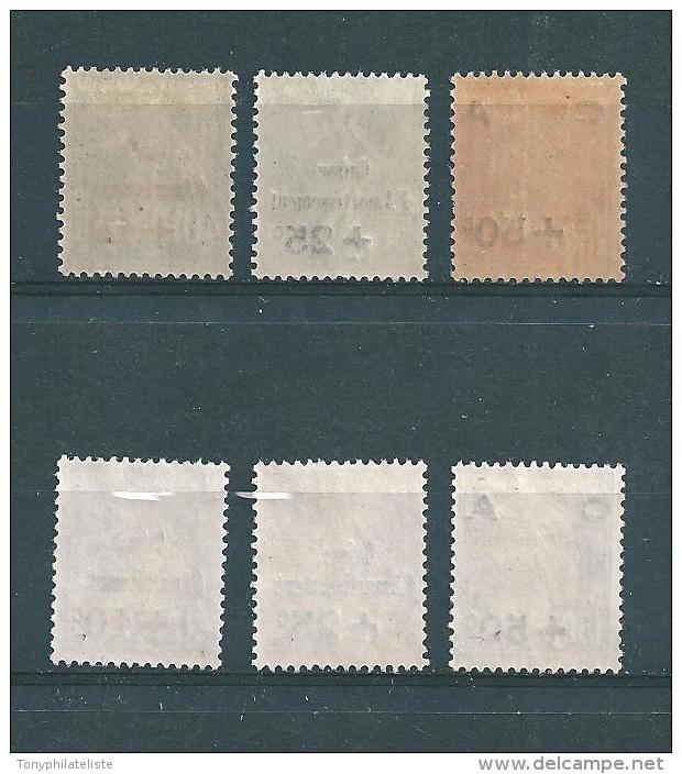 France  Timbbres De 1927/28  N°246 A 251 Neuf ** Sauf  N°246* (cote 301€)gomme D'origine - Neufs