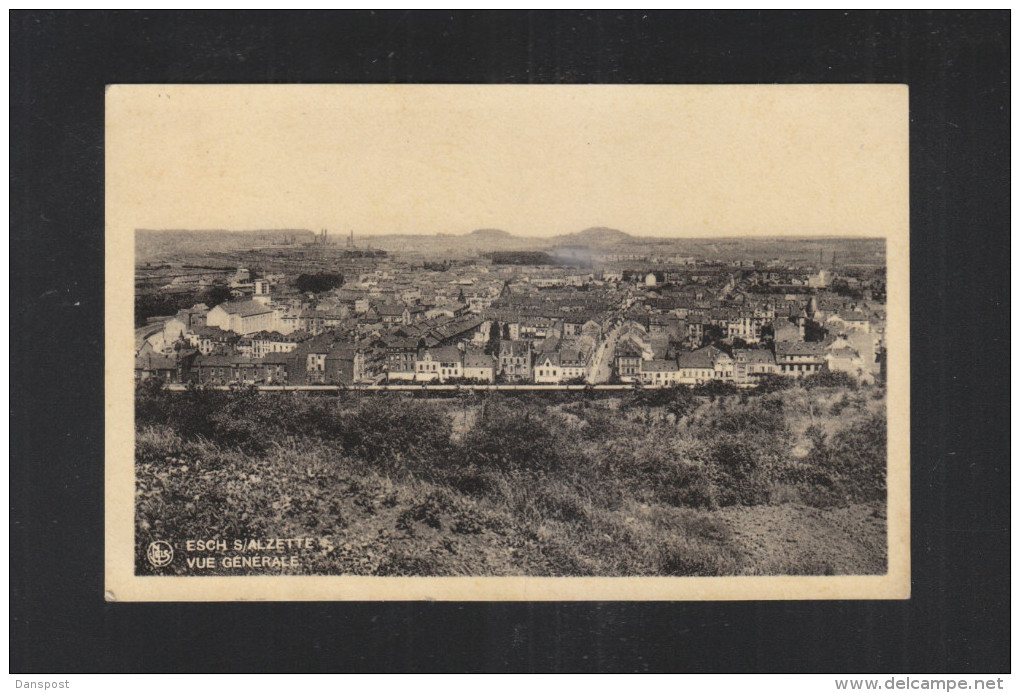 Luxemburg AK Esch Alzette Vue Generale 1935 - Esch-Alzette