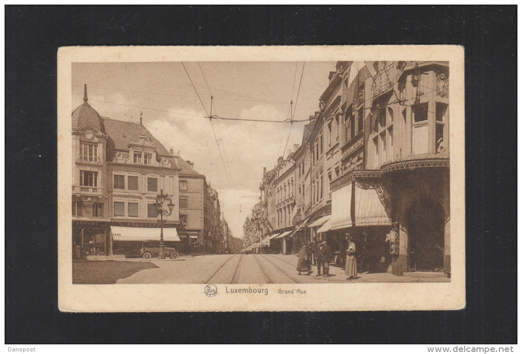 Luxemburg AK Grand Rue 1926 - Luxemburg - Town