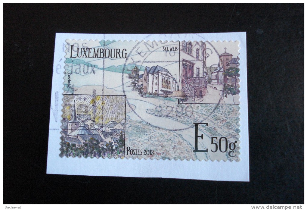 Luxembourg - Année 2013 - Vallée De La Moselle - Y.T. 1926 - Oblitéré (sur Fragment) - Used - Gestempeld - Used Stamps